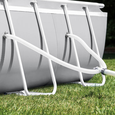 Intex 20ft x 10ft x 48in Prism Frame Oval Swimming Pool Kit w/ Chlorine Tabs - VMInnovations