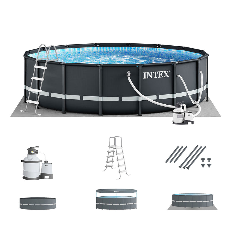 Intex 16ftx48in Ultra XTR Frame Above Ground Swimming Pool Set w/ Pump (Used)