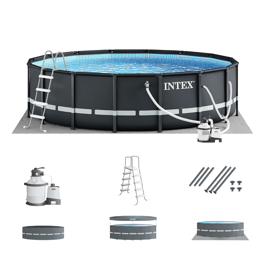 Intex 26325EH 16Ft x 48In XTR Frame Above Ground Pool Set w/ Pump (For Parts) - VMInnovations