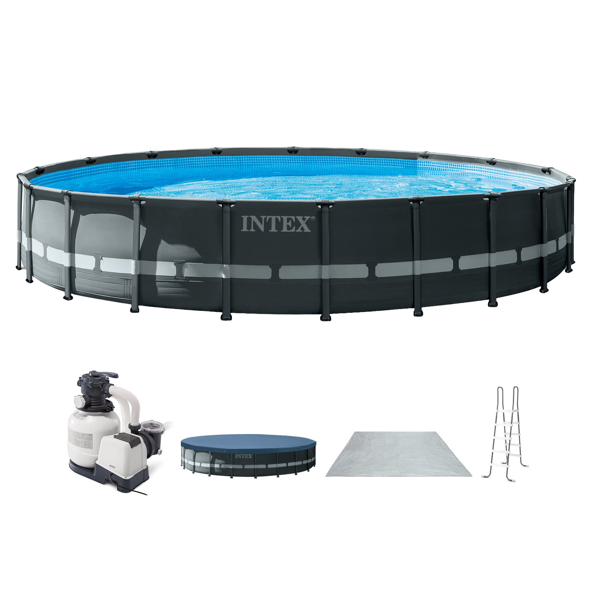 20'x48" Ultra XTR Frame Pool Set w/2100 GPH Filter + Accessories (Open Box)