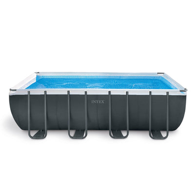 Intex 18Ft x 52In Ultra XTR Rectangular Frame Swimming Pool Kit w/Pump & Canopy