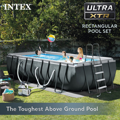 Intex Ultra 18' x 9' x 52" XTR Rectangular Pool Set w/Pump Filter (Open Box)