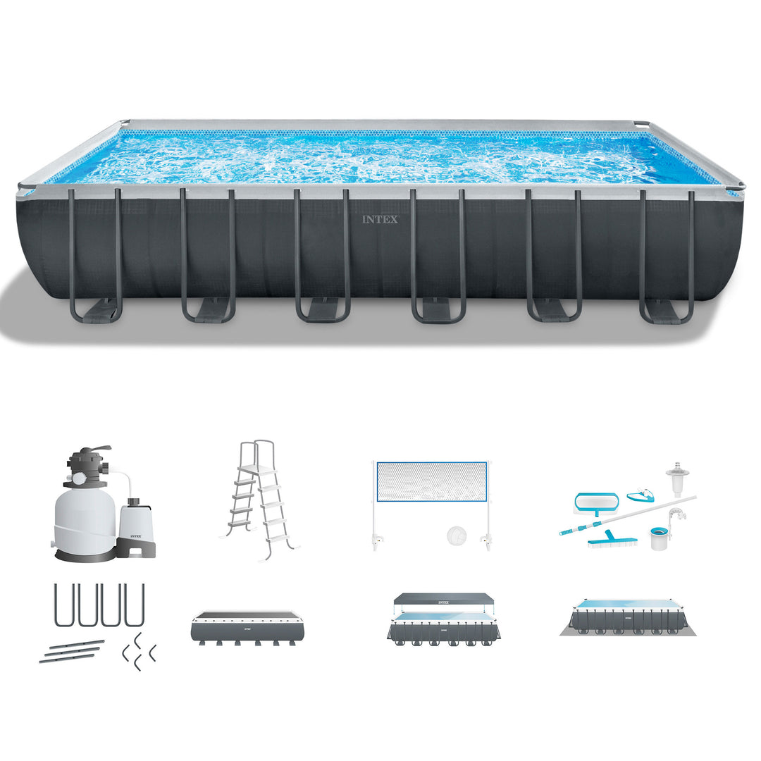 Intex 24' x 12' x 52" Ultra XTR Frame Swimming Pool Set + Pump (Open Box)