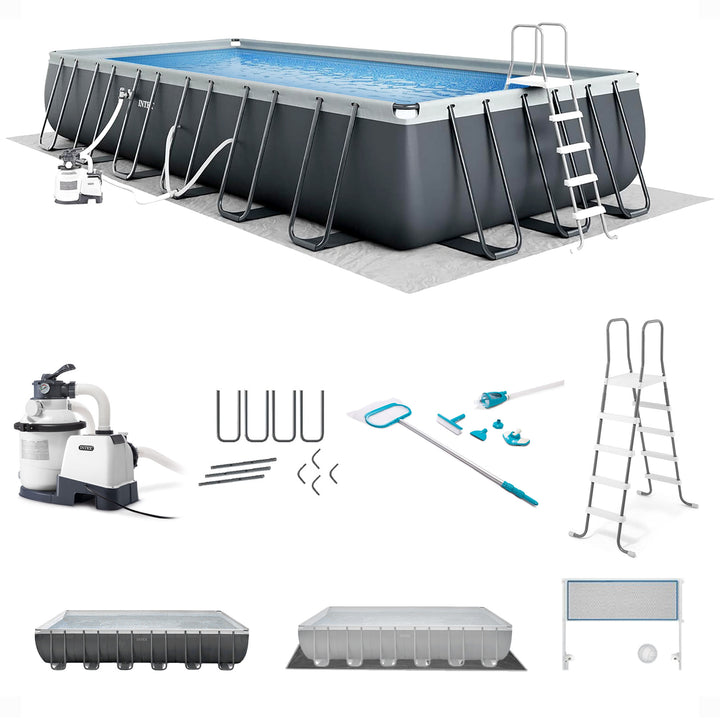 Intex 24' x 12' x 52" Ultra XTR Frame Swimming Pool Set + Pump (Open Box)