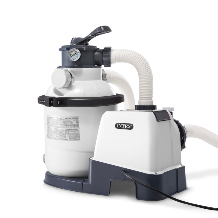 Intex Clear 1500 GPH Sand Filter Pump for Above Ground Swimming Pools(Open Box) - VMInnovations