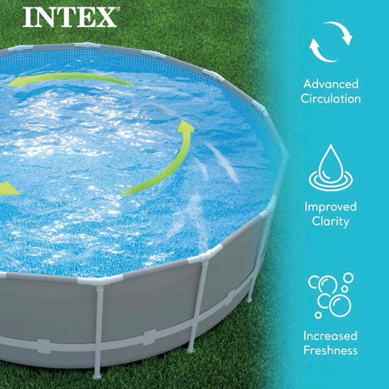 Intex 1500 GPH Above Ground Pool Sand Filter Pump with Automatic Timer(Open Box)