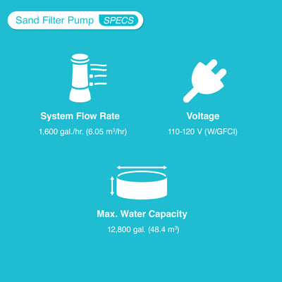 Intex 2100 GPH Sand Filter Pump, Deluxe Pool Maintenance Kit, & Pool Skimmer