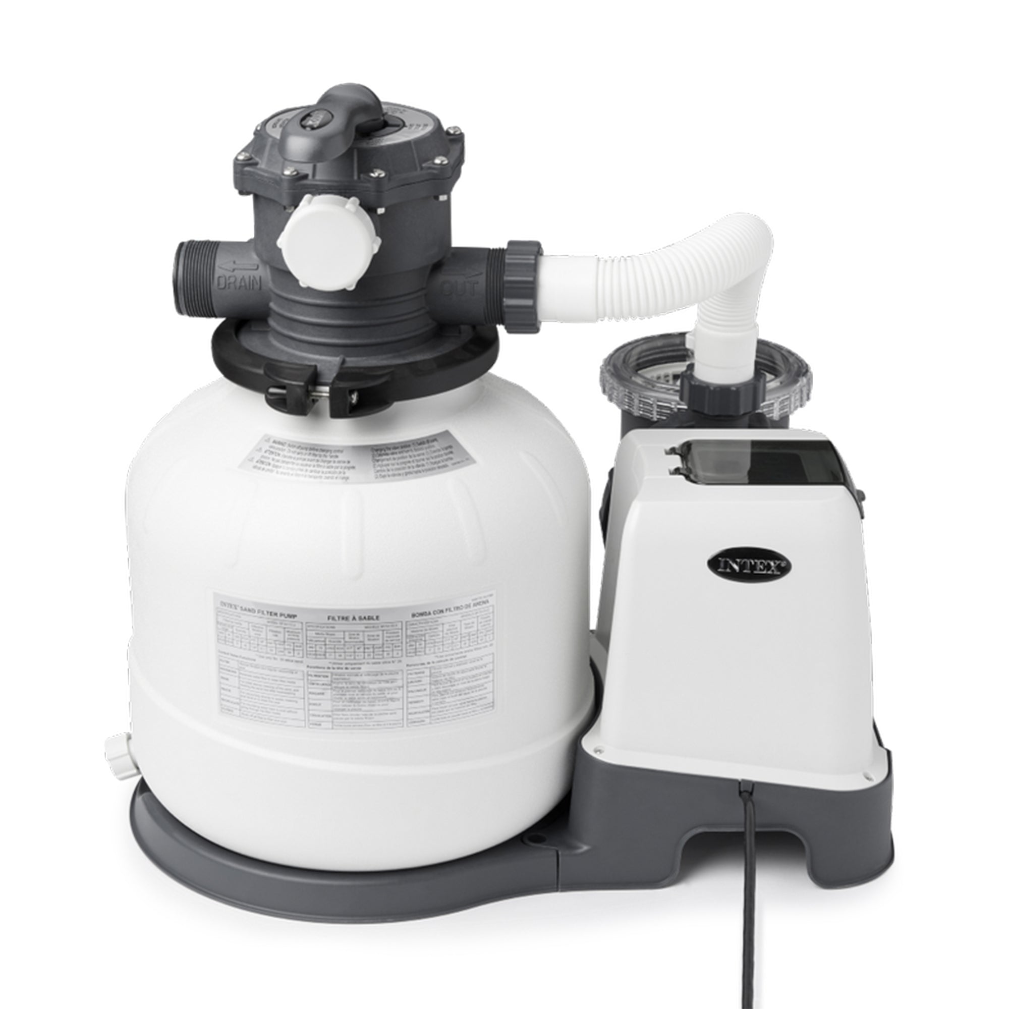 Intex 2800 GPH Above Ground Pool Sand Filter Pump with Automatic Timer (2 Pack)