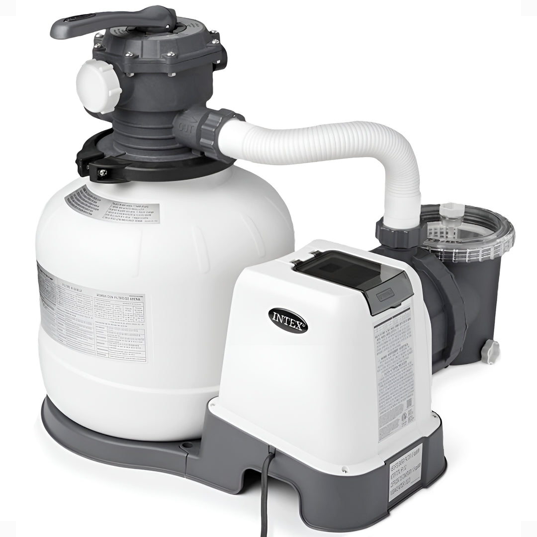 Intex 2800 GPH Above Ground Pool Sand Filter Pump with Automatic Timer(Open Box)