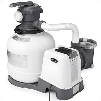 Intex 2800 GPH Above Ground Pool Sand Filter Pump with Timer(Open Box) (2 Pack)