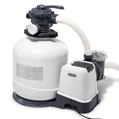 Intex 3000 GPH Pool Sand Filter Pump with Automatic Timer(Open Box) (2 Pack)