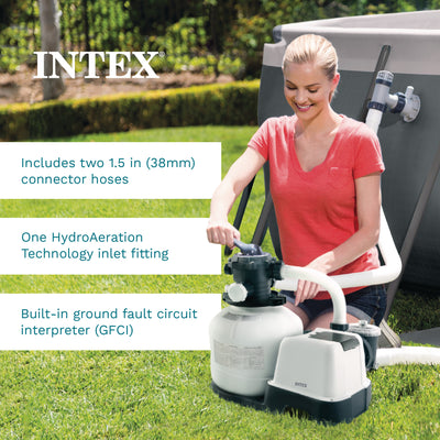 Intex 26651EG 3000 GPH Above Ground Pool Sand Filter Pump - Defective(For Parts)