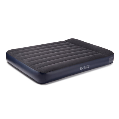 Intex Dura Beam Standard Classic Pillow Rest Airbed Mattress with Pump, Full