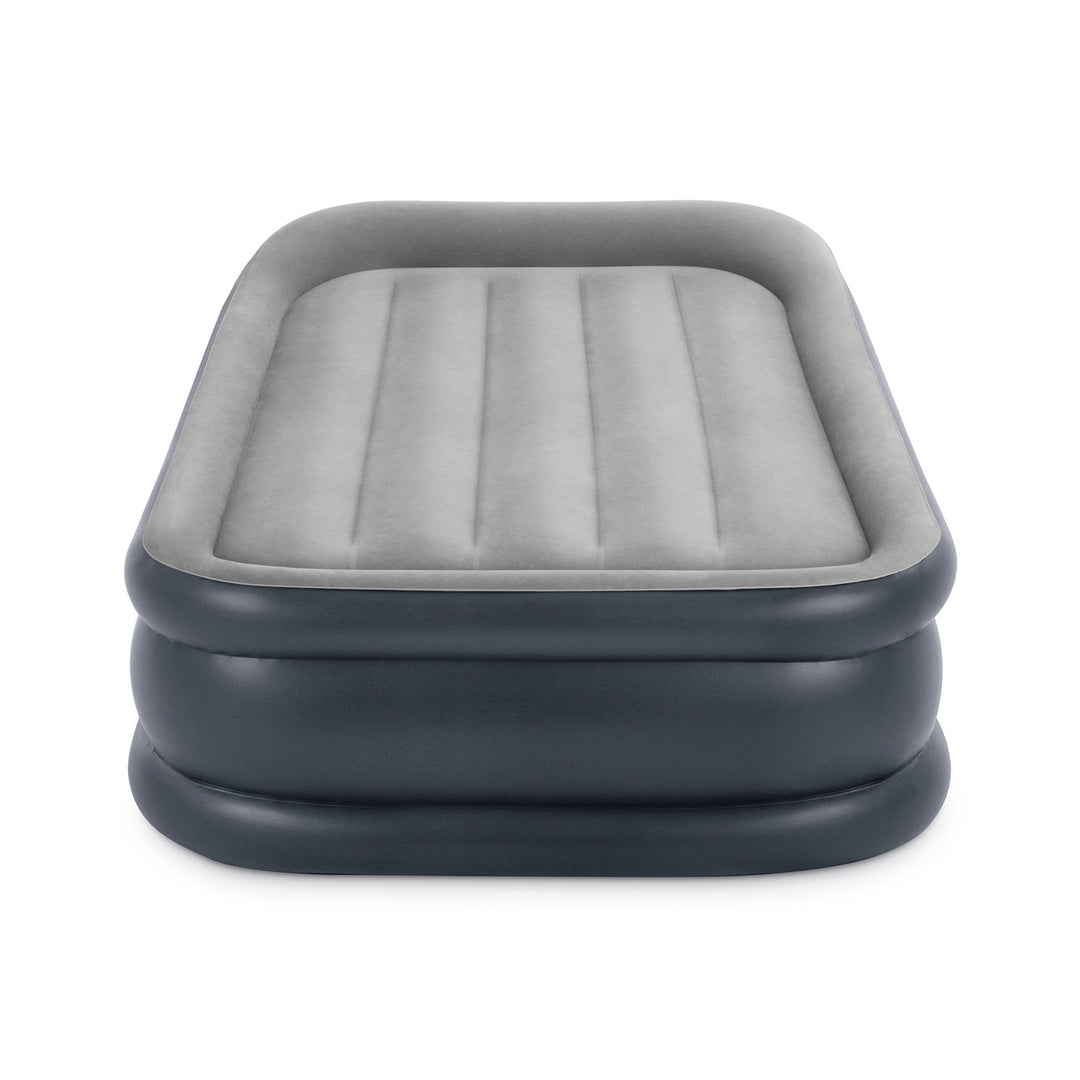 Intex Dura Beam Standard Deluxe Pillow Rest Raised Airbed w/ Built in Pump, Twin - VMInnovations