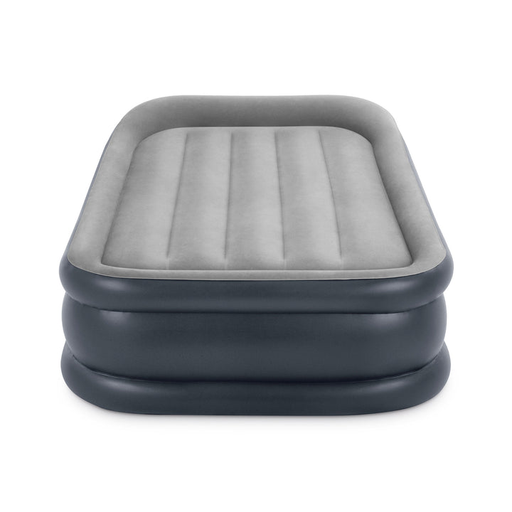 Intex Dura Beam Standard Deluxe Pillow Rest Raised Airbed w/ Built in Pump, Twin - VMInnovations