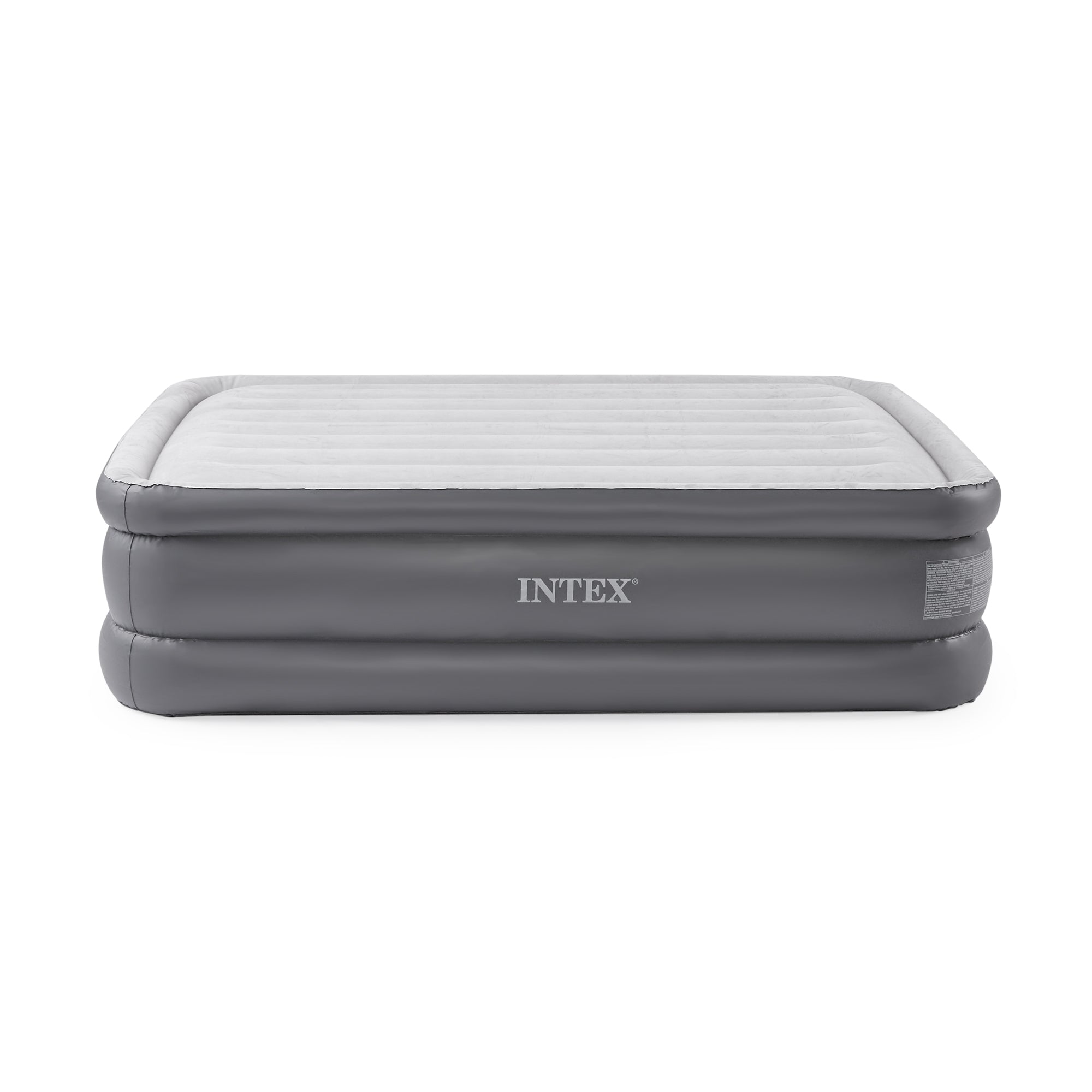 Intex Queen Dura-Beam 20 in Inflatable Bed Air Mattress, Built-in Electric Pump