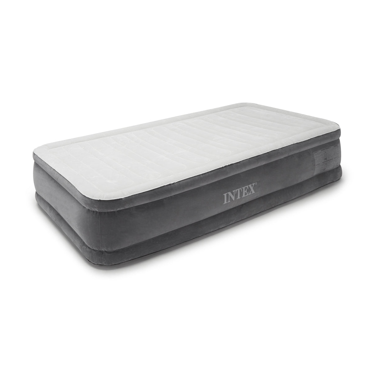 Intex Comfort Plush Dura Beam Plus Series Mid Rise Airbed w/ Internal Pump, Twin