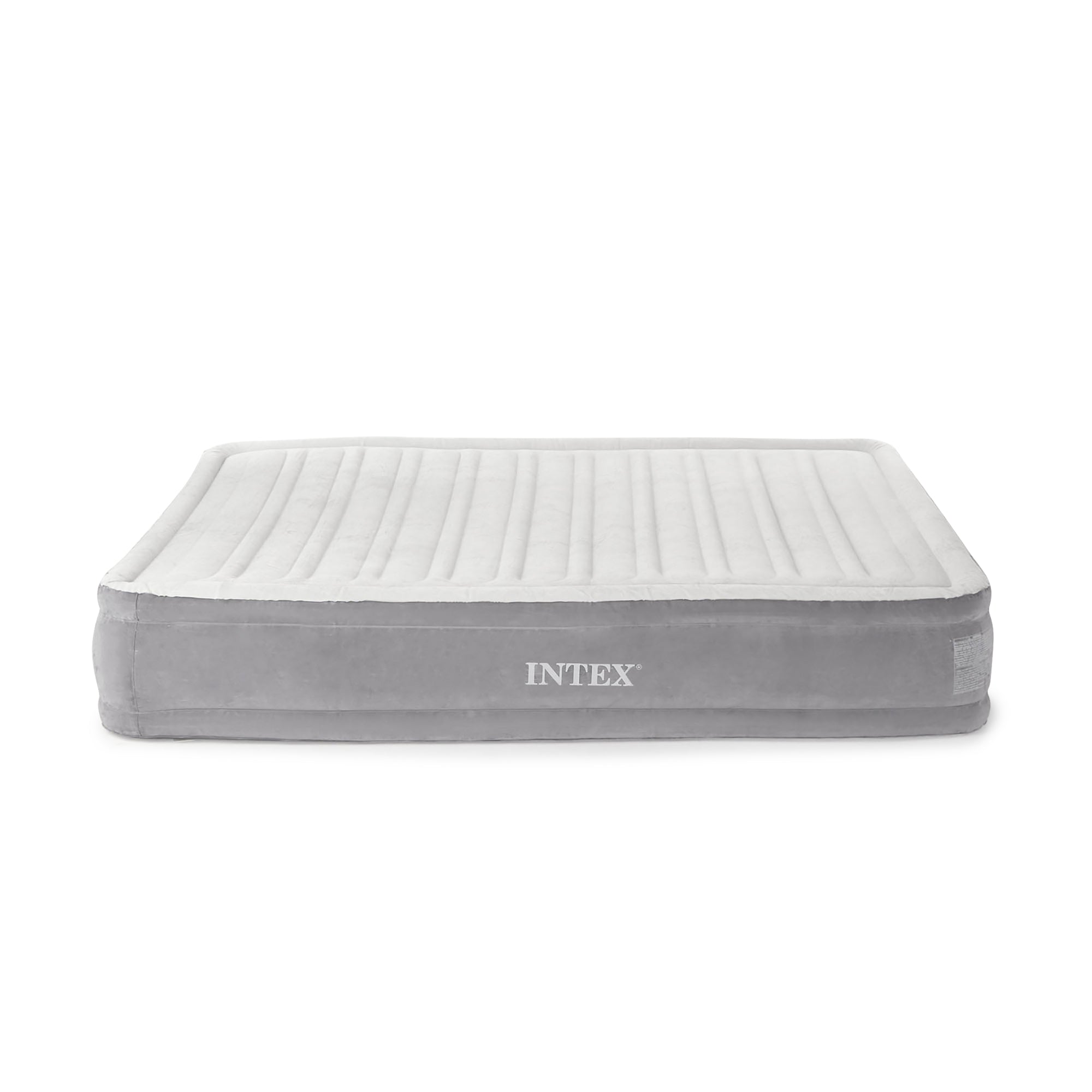 Intex Dura Beam Plus Series Mid Rise Airbed Mattress with Built In Pump, Queen