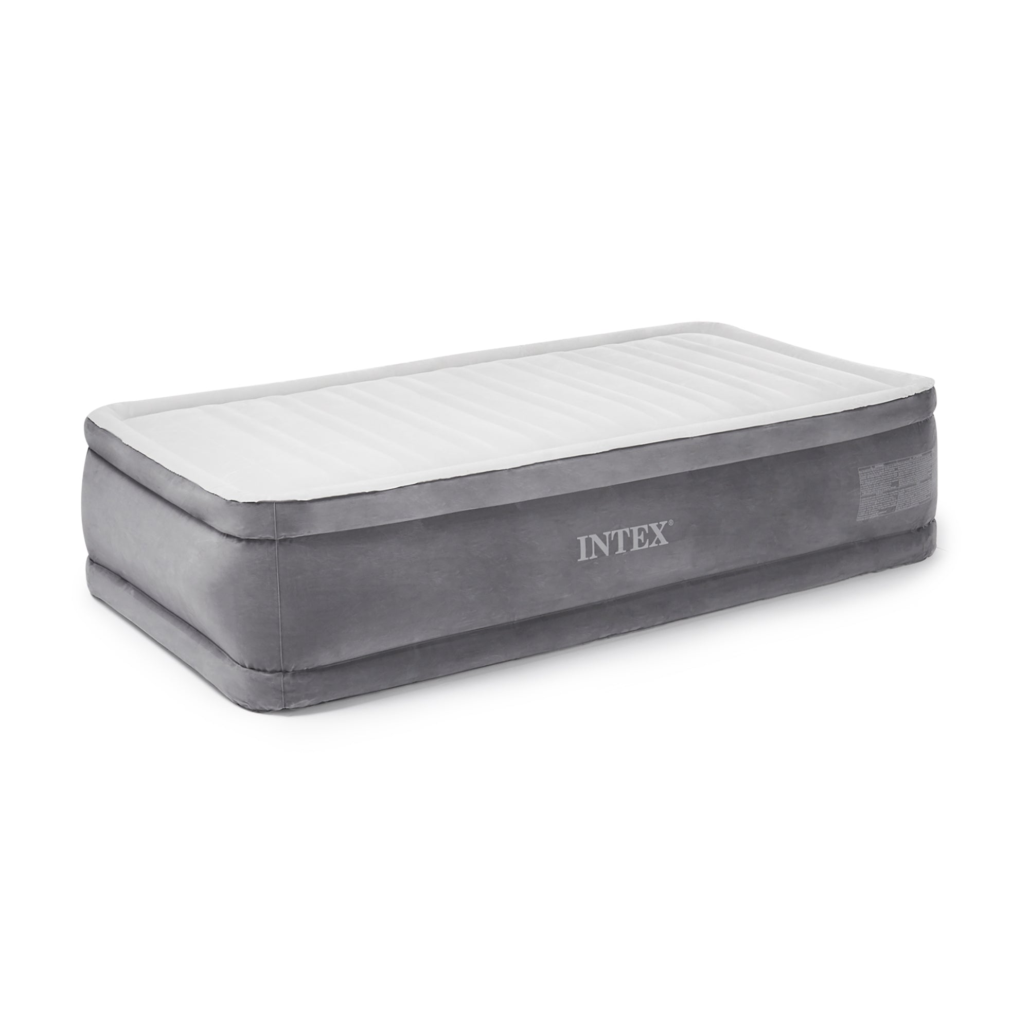 Intex Dura Beam Plus Series Comfort Plus Elevated Airbed w/ Built in Pump, Twin