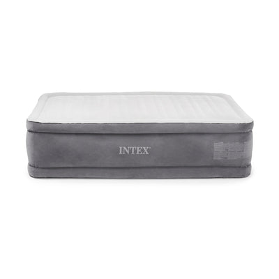 Intex Dura Beam Plus Series Comfort Plus Elevated Airbed w/ Built in Pump, Twin