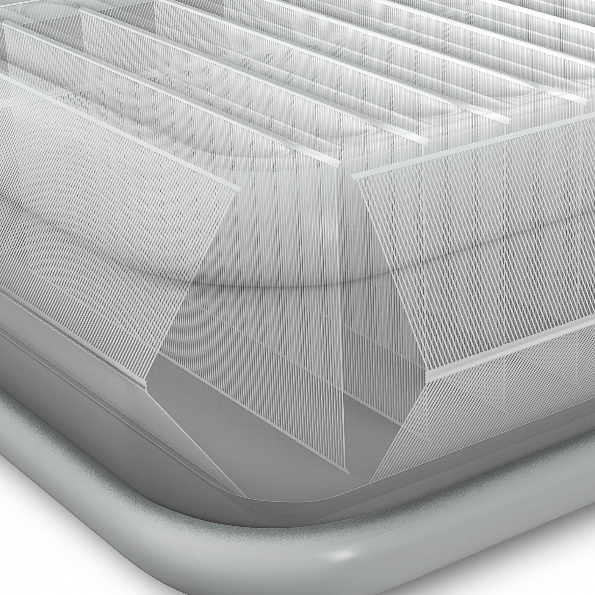 Intex Plush Dura Beam Air Bed w/ Pump, Queen & Intex Inflatable Futon, Gray
