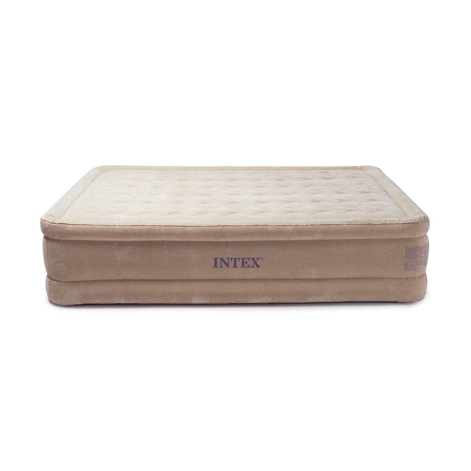 Intex Ultra Plush Fiber Tech Air Mattress Bed w/Built In Pump, Queen (Used) - VMInnovations