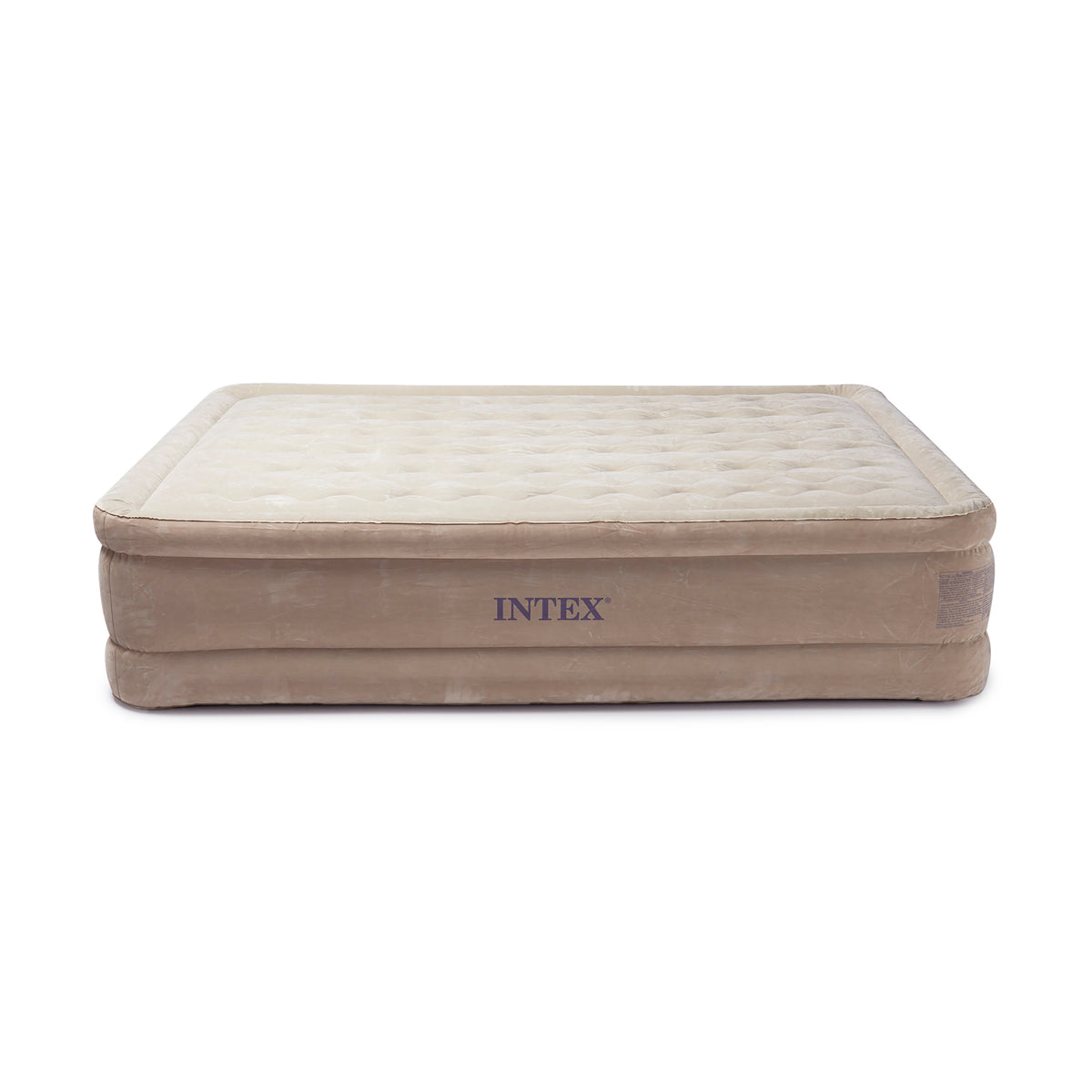 Intex Ultra Plush Fiber Tech Airbed Air Mattress Bed with Built In Pump, Queen