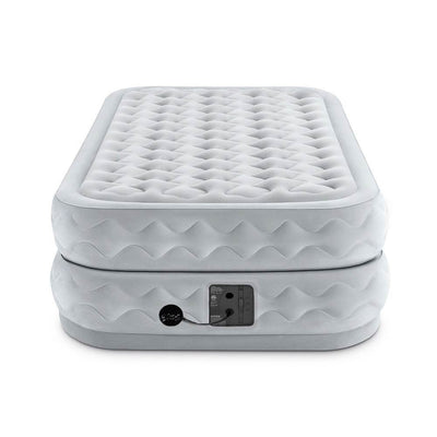 Intex Supreme Air Flow Raised Air Bed Mattress With Built In Pump & Bag, Twin