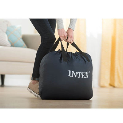Intex Dura Beam Plus Supreme Air Flow Durable Bed Mattress w/ Fiber Tech, Queen