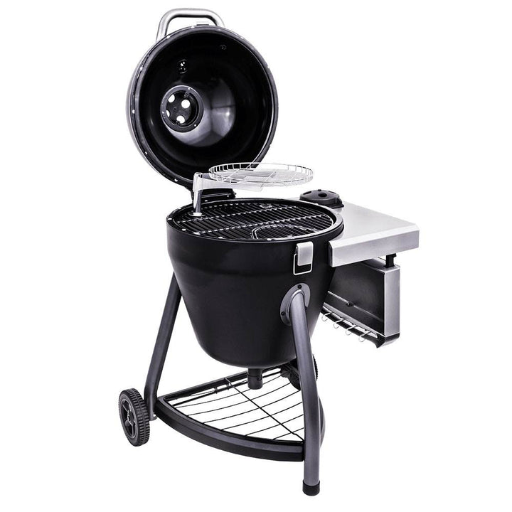Char Broil 327 Square Inch Kamander Outdoor Cooking Steel Charcoal Grill, Black - VMInnovations
