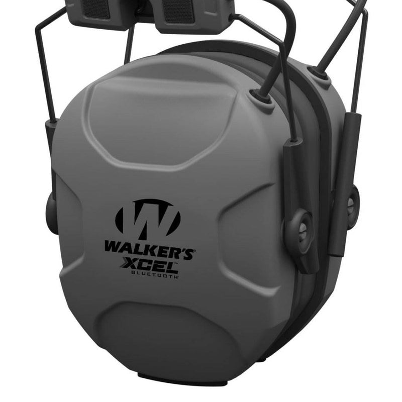Walkers XCEL 500BT Electronic Active Shooting Hearing Protection Earmuffs, Gray