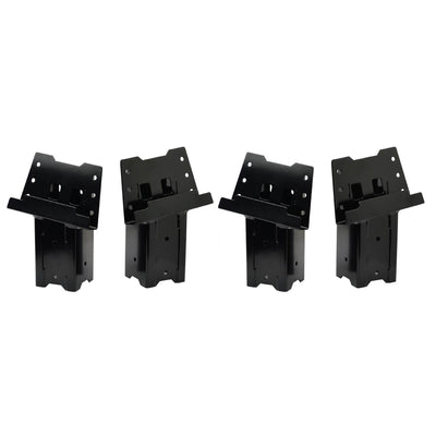 HME 4 x 4 Wood Post Elevated Hunting Blind Steel Post Brackets, (16 Brackets) - VMInnovations