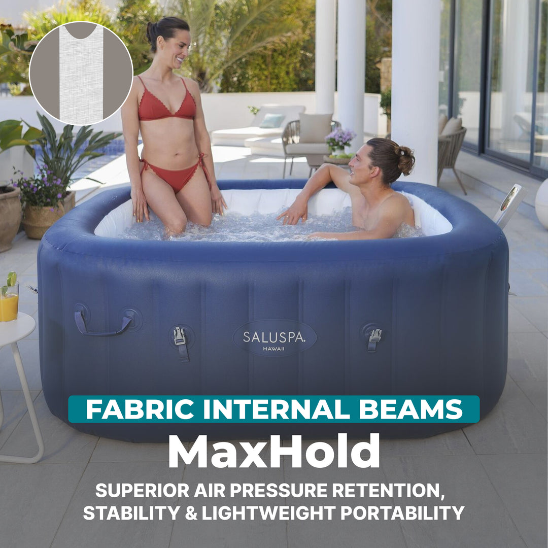 Bestway SaluSpa Hawaii Smart AirJet Inflatable Hot Tub with EnergySense Cover - VMInnovations