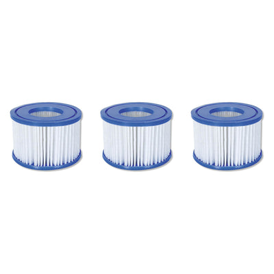 Coleman SaluSpa Inflatable Hot Tub w/ Spa Chlorine Kit & Filter (3 Pack)
