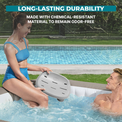Bestway SaluSpa Underwater Non Slip Pool and Spa Seat with Adjustable Legs, Gray - VMInnovations