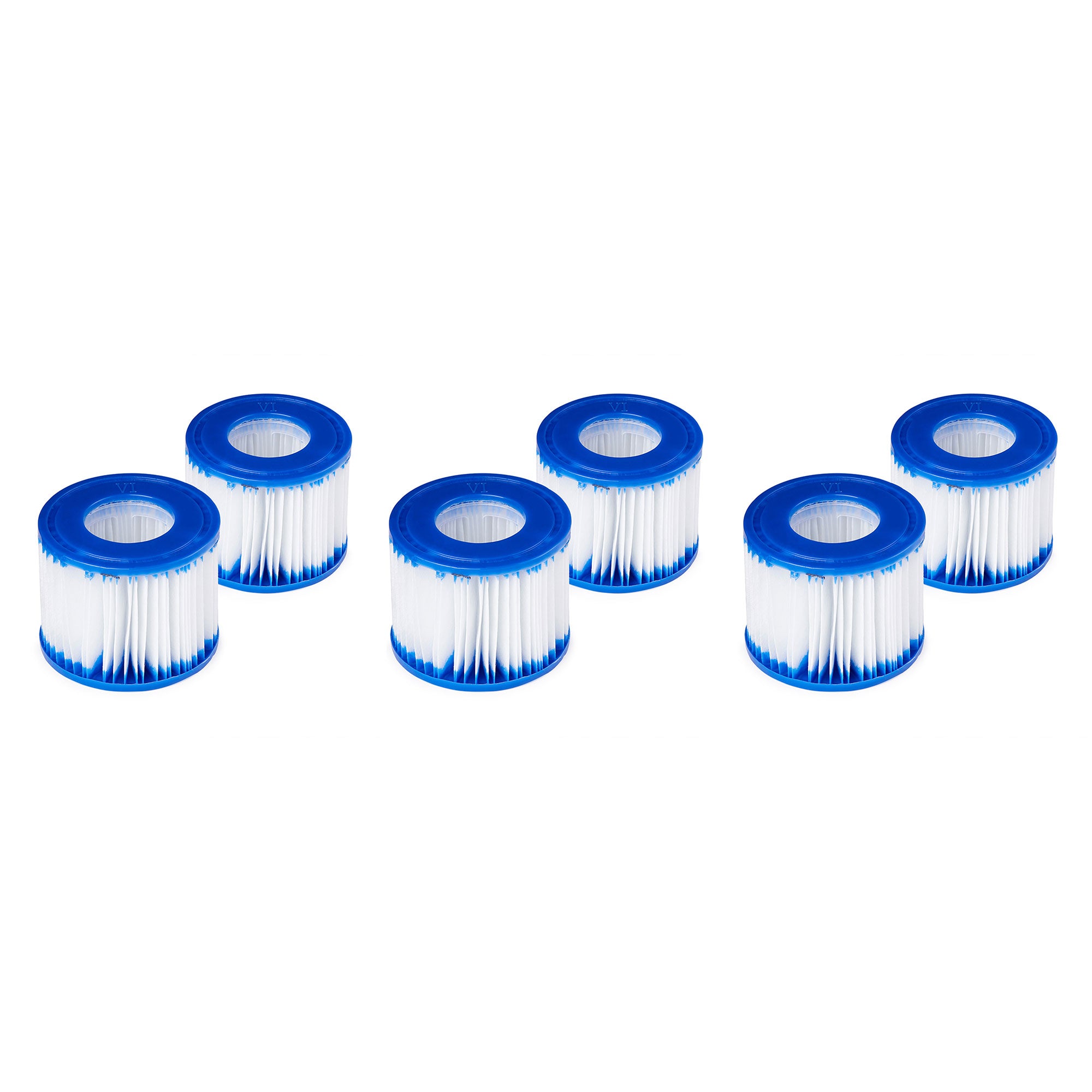 Coleman SaluSpa 6 Person Inflatable Outdoor Spa, Filters, & Chlorine Starter Kit - VMInnovations