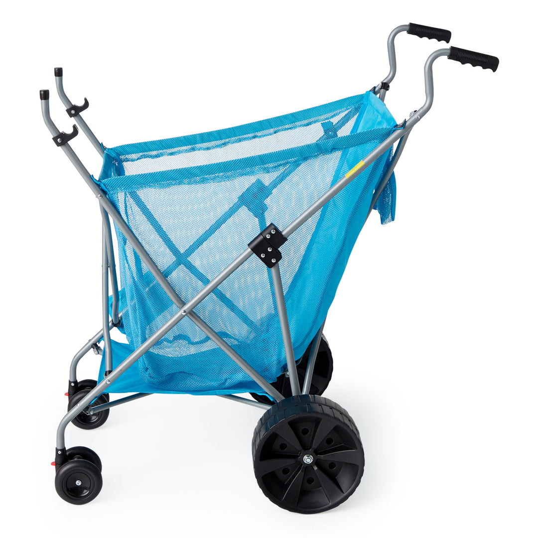 Seina Steel Framed Collapsible Garden Cart Beach Sand Cruiser, Blue (Open Box)