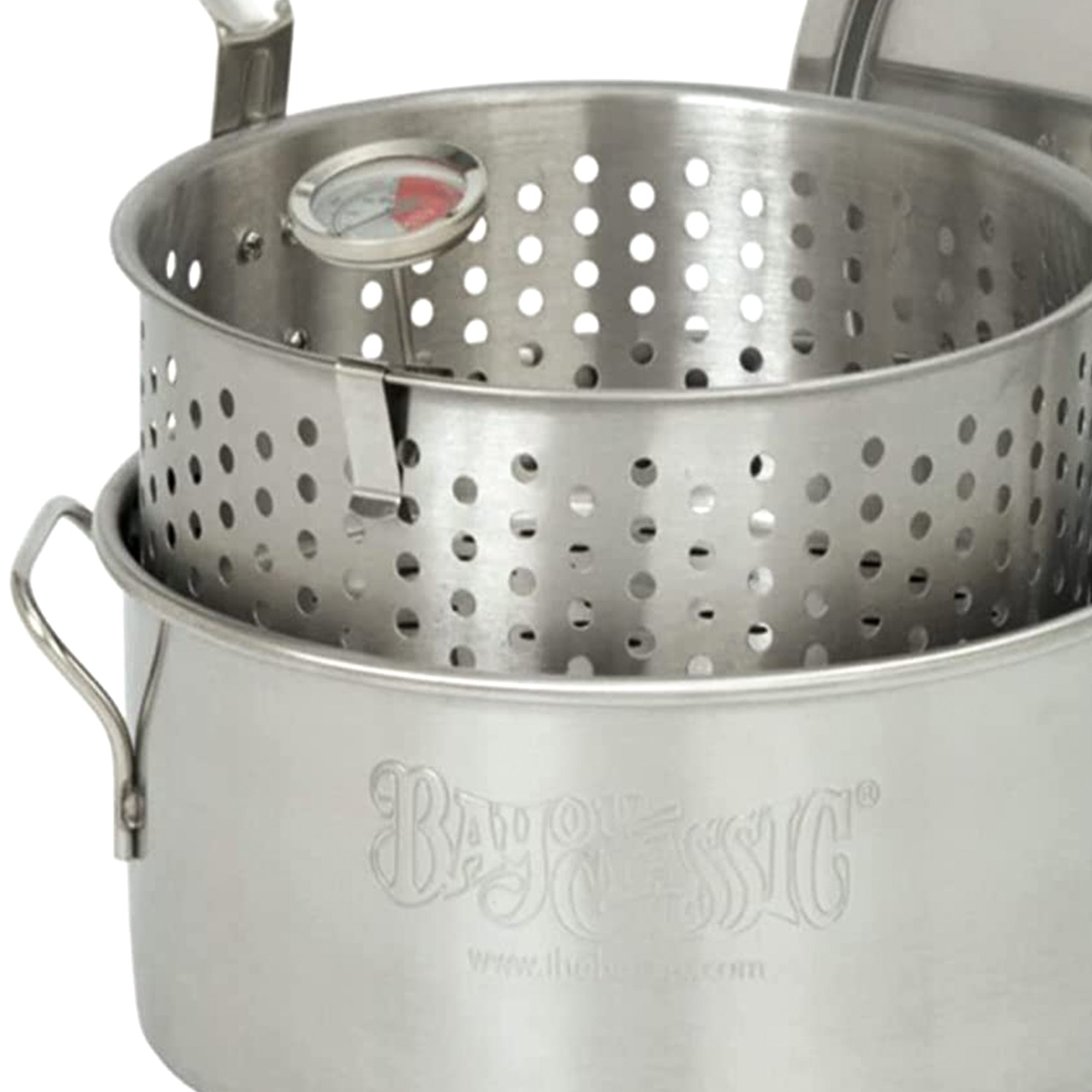 Bayou Classic 10 Quart Stainless Steel Fry Pot w/Perforated Basket(For Parts) - VMInnovations