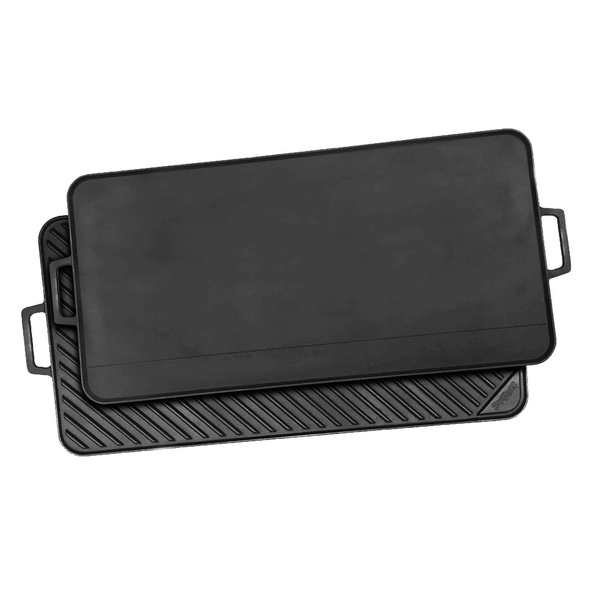 Bayou 28 Inch Flat and Grill Sides Seasoned Cast Iron Griddle Pan (Used) - VMInnovations