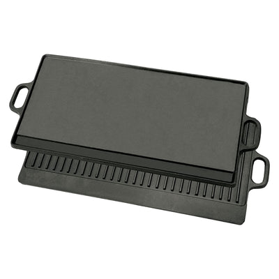 Bayou 28 Inch Flat and Grill Sides Seasoned Cast Iron Griddle Pan (Used) - VMInnovations