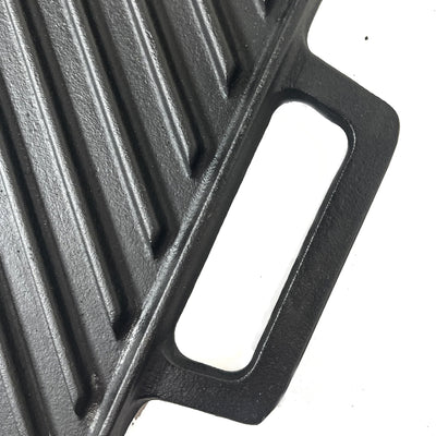 Bayou 28 Inch Flat and Grill Sides Seasoned Cast Iron Griddle Pan (Used) - VMInnovations