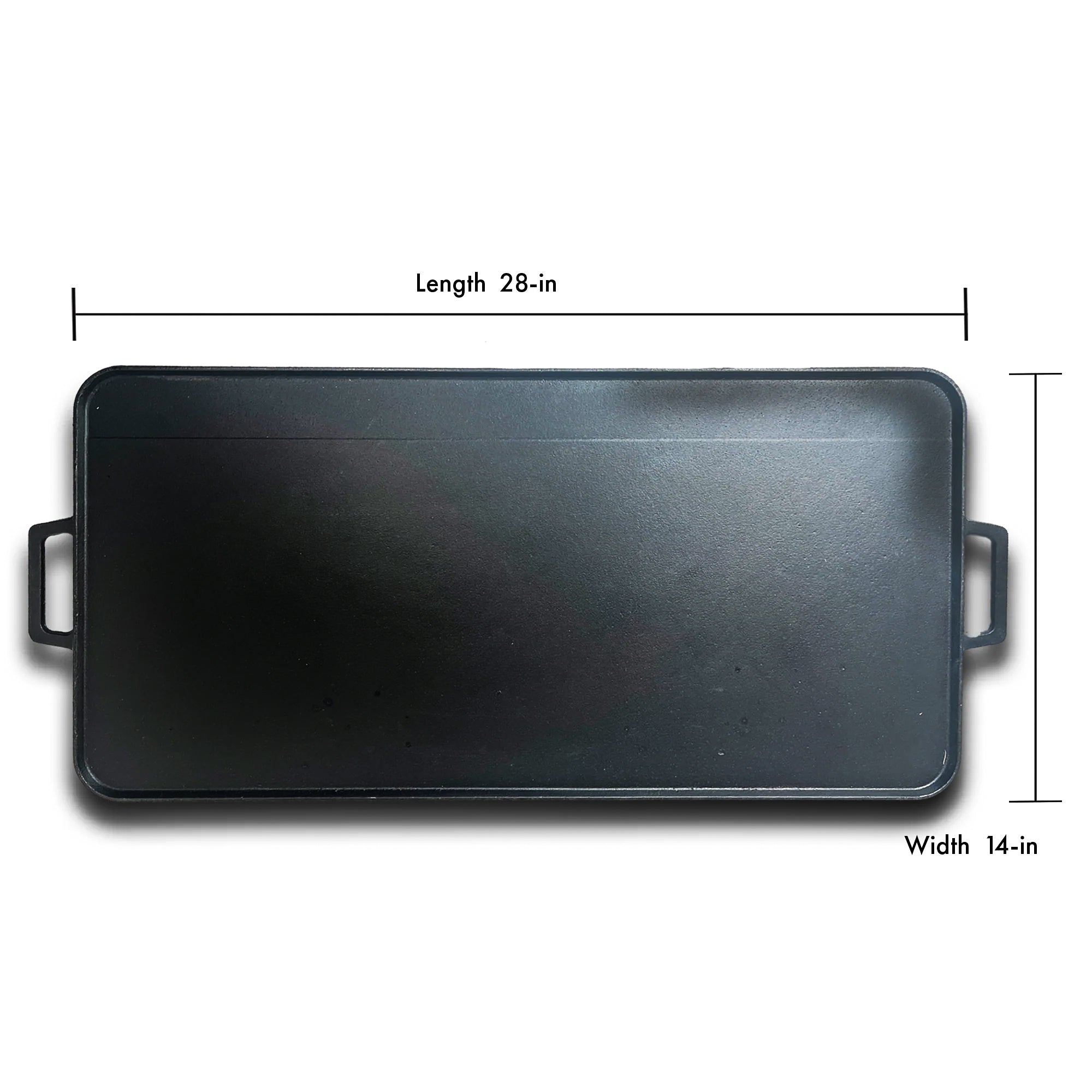 Bayou 28 Inch Flat and Grill Sides Seasoned Cast Iron Griddle Pan (Used) - VMInnovations