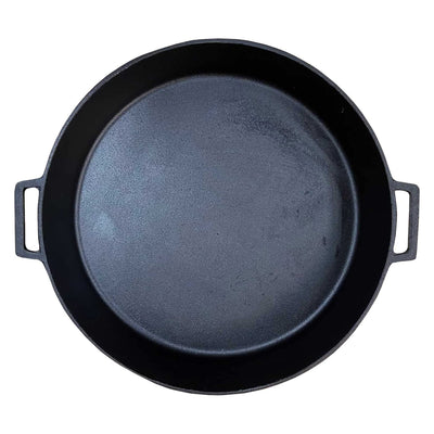 Bayou Seasoned Large 20" Even Heat Cast Iron Cookware Skillet Pan (Open Box)