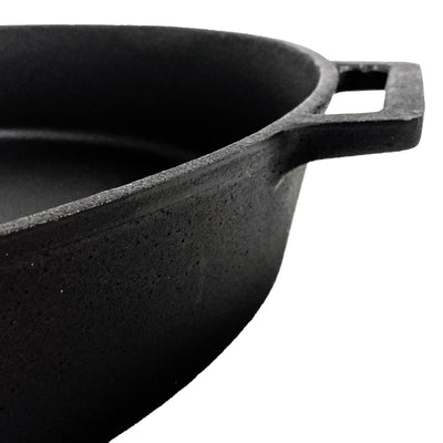 Bayou Seasoned Large 20" Even Heat Cast Iron Cookware Skillet Pan (Open Box)