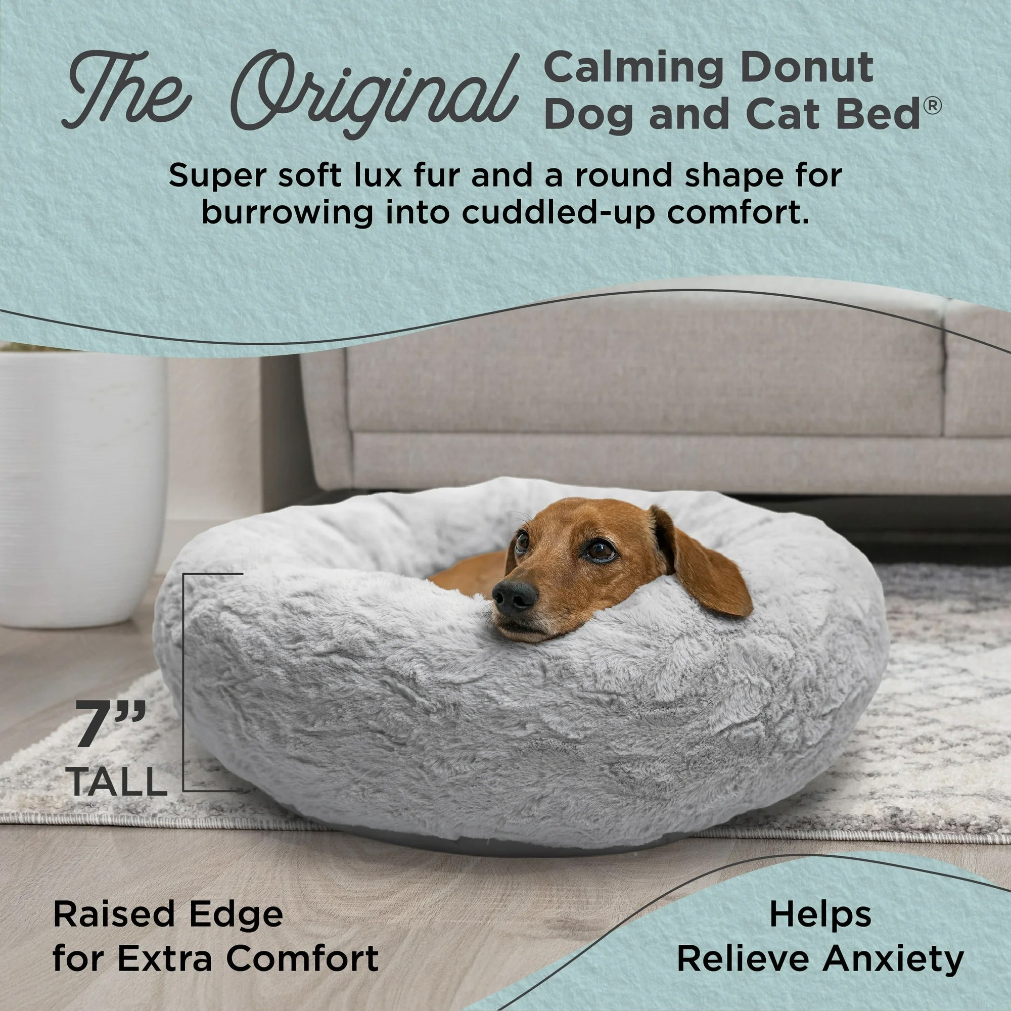 Best Friends by Sheri Orthopedic Relief Donut Cuddler Dog Bed (2 Pack) - VMInnovations