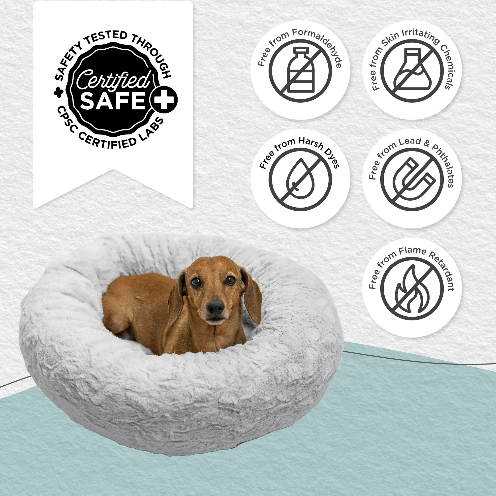 Best Friends by Sheri Orthopedic Relief Donut Cuddler Dog Bed (2 Pack) - VMInnovations