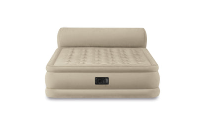Intex Queen Ultra Plush Elevated Airbed with Built In Pump + Headboard (2 Pack)