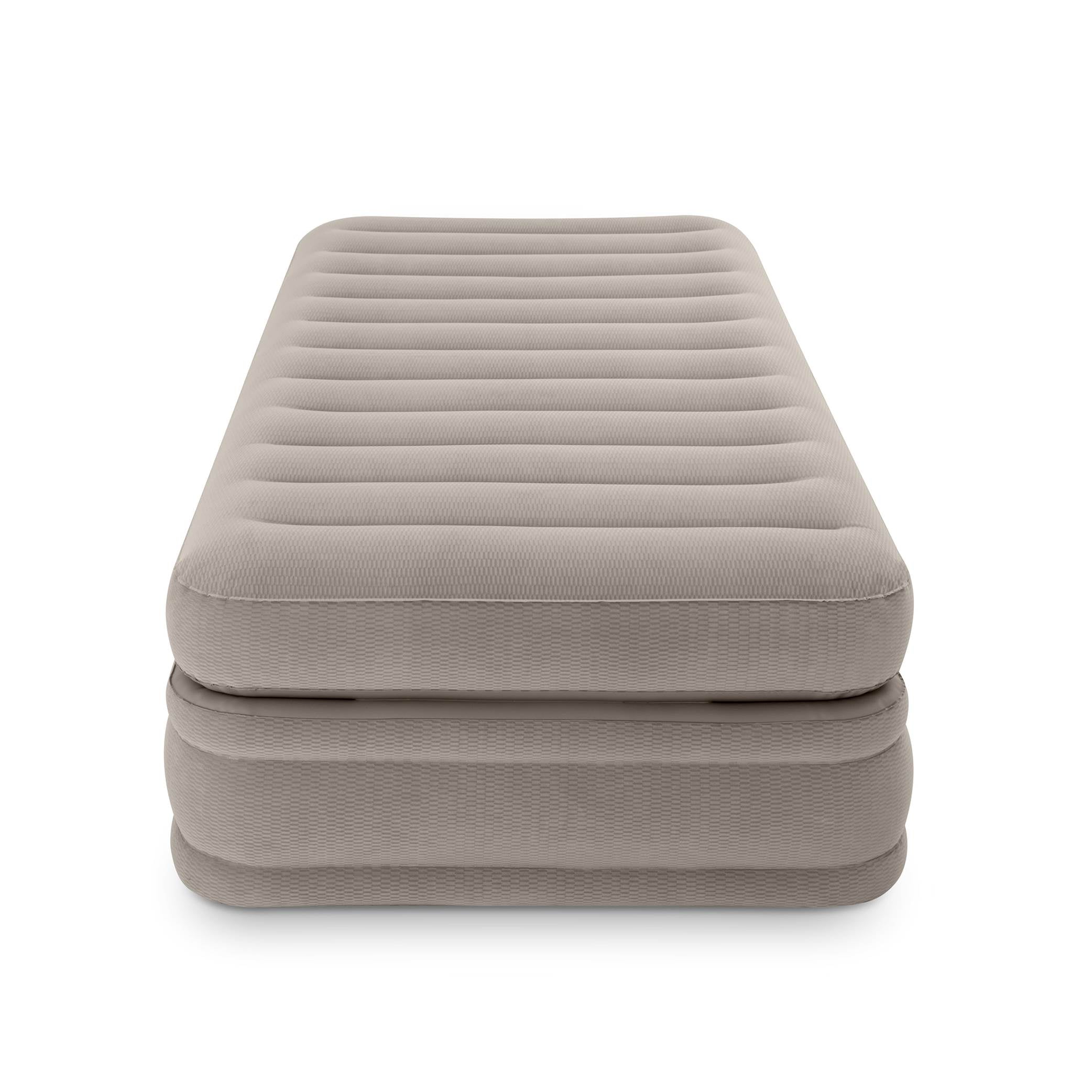 Intex Inflatable Prime Comfort Elevated Airbed with Built-In Pump, Twin (2 Pack)