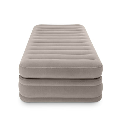 Intex Inflatable Prime Comfort Elevated Airbed with Built-In Pump, Twin (2 Pack)