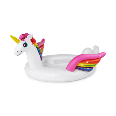 Intex 57266EP Adult Inflatable Unicorn Party Island Pool Lounger Float, White